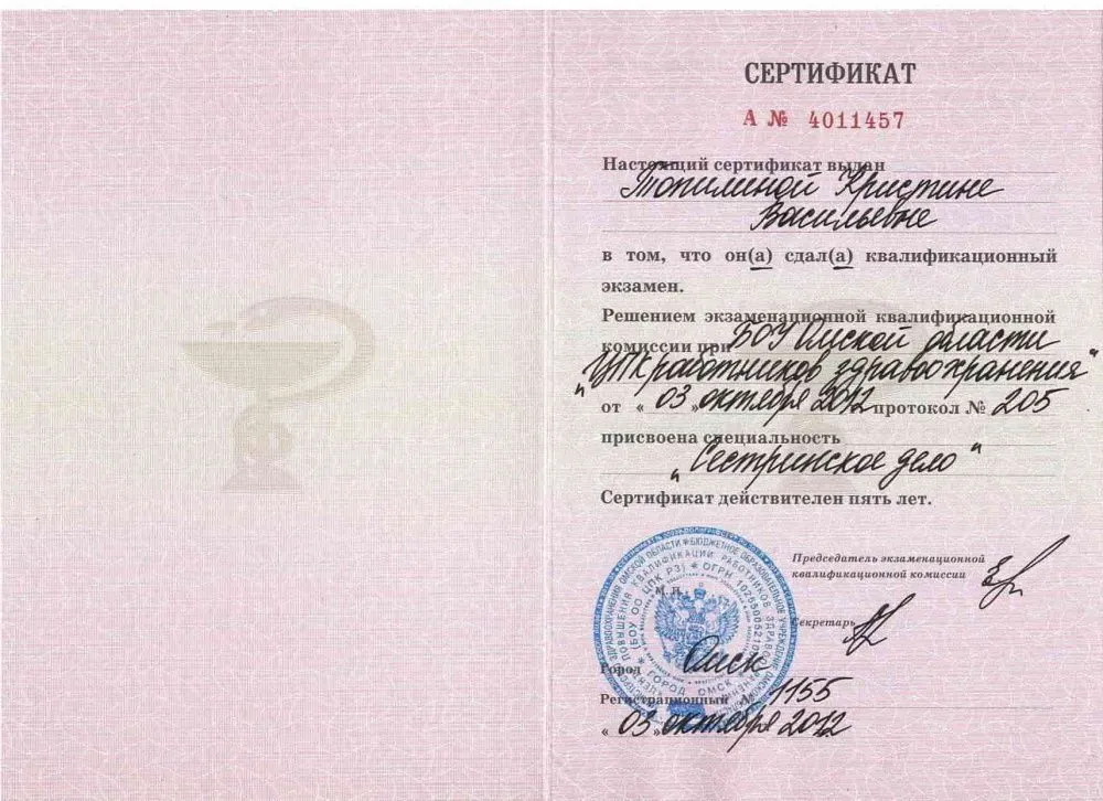 Топилина Кристина Васильевна Топилина Кристина Васильевна